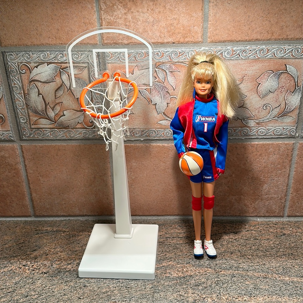 WNBA Basketball Blonde Barbie Doll by Mattel